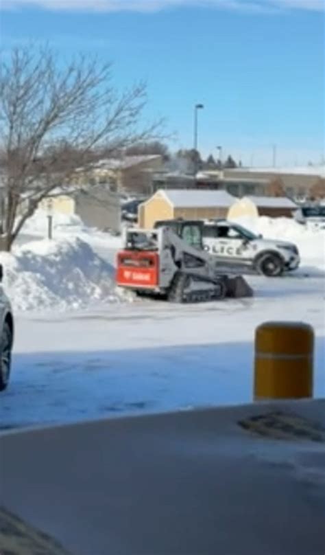 skid steer police car|Samuel Peyrot arrested after skid loader rampage .